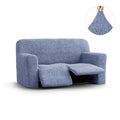 Blue 2 Seater Recliner Slipcover, Microfibra Collection