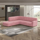 Fullback Support Sectional Sofa Slipcover (Left Chaise), Comfort Collection – Coral Pink, detail view | Coral Pink