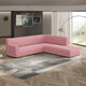 Fullback Support Sectional Sofa Slipcover (Right Chaise), Comfort Collection – Coral Pink, detail view | Coral Pink
