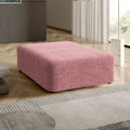 Coral Pink Ottoman Slipcover (Large), Microfibra Collection