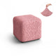 Ottoman Slipcover (Small), Comfort Collection – Coral Pink, front view | Coral Pink