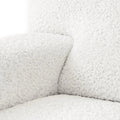 Crisp White 2 Seater Recliner Slipcover, Microfibra Collection