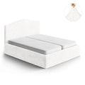 Crisp White Bed Headboard & Frame Slipcover (Full/Queen), Microfibra Collection