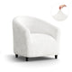 Barrel Chair Slipcover, Comfort Collection – Crisp White, front view | Crisp White