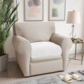 White Seat Cushion Cover, Microfibra Collection