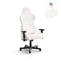 Crisp White Office / Gaming Chair Slipcover, Microfibra Collection