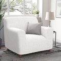 Crisp White Armchair Slipcover, Microfibra Collection