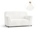 Crisp White Loveseat 2 Seater Slipcover, Microfibra Collection