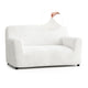 Loveseat 2 Seater Slipcover, Comfort Collection – Crisp White, front view | Crisp White