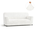 Crisp White Sofa 3 Seater Slipcover, Microfibra Collection