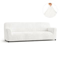 Crisp White Sofa 4 Seater Slipcover, Microfibra Collection