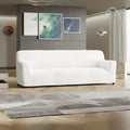 Crisp White Sofa 4 Seater Slipcover, Microfibra Collection