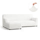 L-Shaped Sofa Slipcover (Left Chaise), Comfort Collection – Crisp White, front view | Crisp White