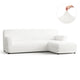 L-Shaped Sofa Slipcover (Right Chaise), Comfort Collection – Crisp White, front view | Crisp White