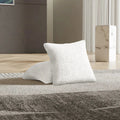 Crisp White Pillow Slipcovers 2 Pcs Set (18x18 in),  Microfibra Collection