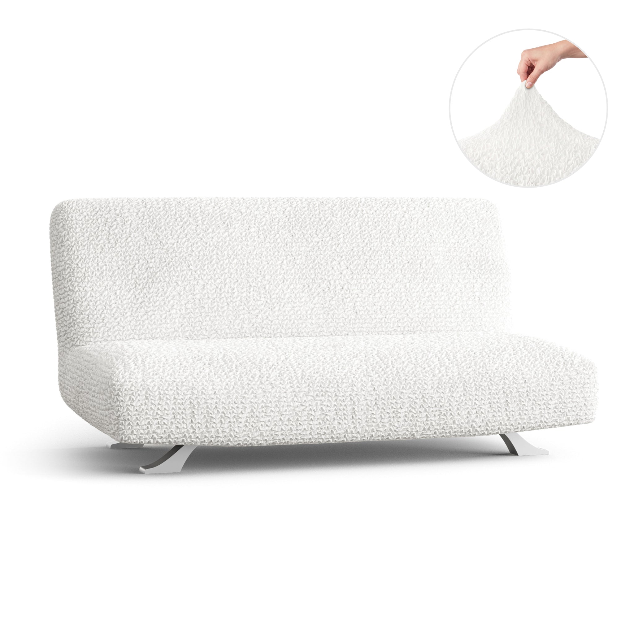 Futon Slipcover, Comfort Collection – Crisp White, product view | Crisp White