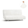 Crisp White Futon Slipcover, Microfibra Collection