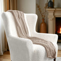 Crisp White Wingback Chair Slipcover, Microfibra Collection
