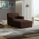 Chaise Lounge Slipcover, Comfort Collection – Dark Brown, side view | Dark Brown