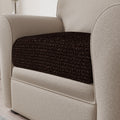 Dark Brown Back Cushion Cover, Microfibra Collection