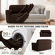 Loveseat 2 Seater Slipcover, Comfort Collection – Dark Brown, About it | Dark Brown
