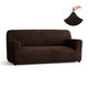 Sofa 3 Seater Slipcover, Comfort Collection – Dark Brown, color swatch | Dark Brown