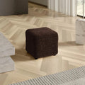 Dark Brown Ottoman Slipcover (Small), Microfibra Collection