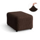 Ottoman Slipcover (Medium), Comfort Collection – Dark Brown, detail view | Dark Brown