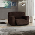 Dark Brown Large Reclining Armchair Slipcover, Microfibra Collection