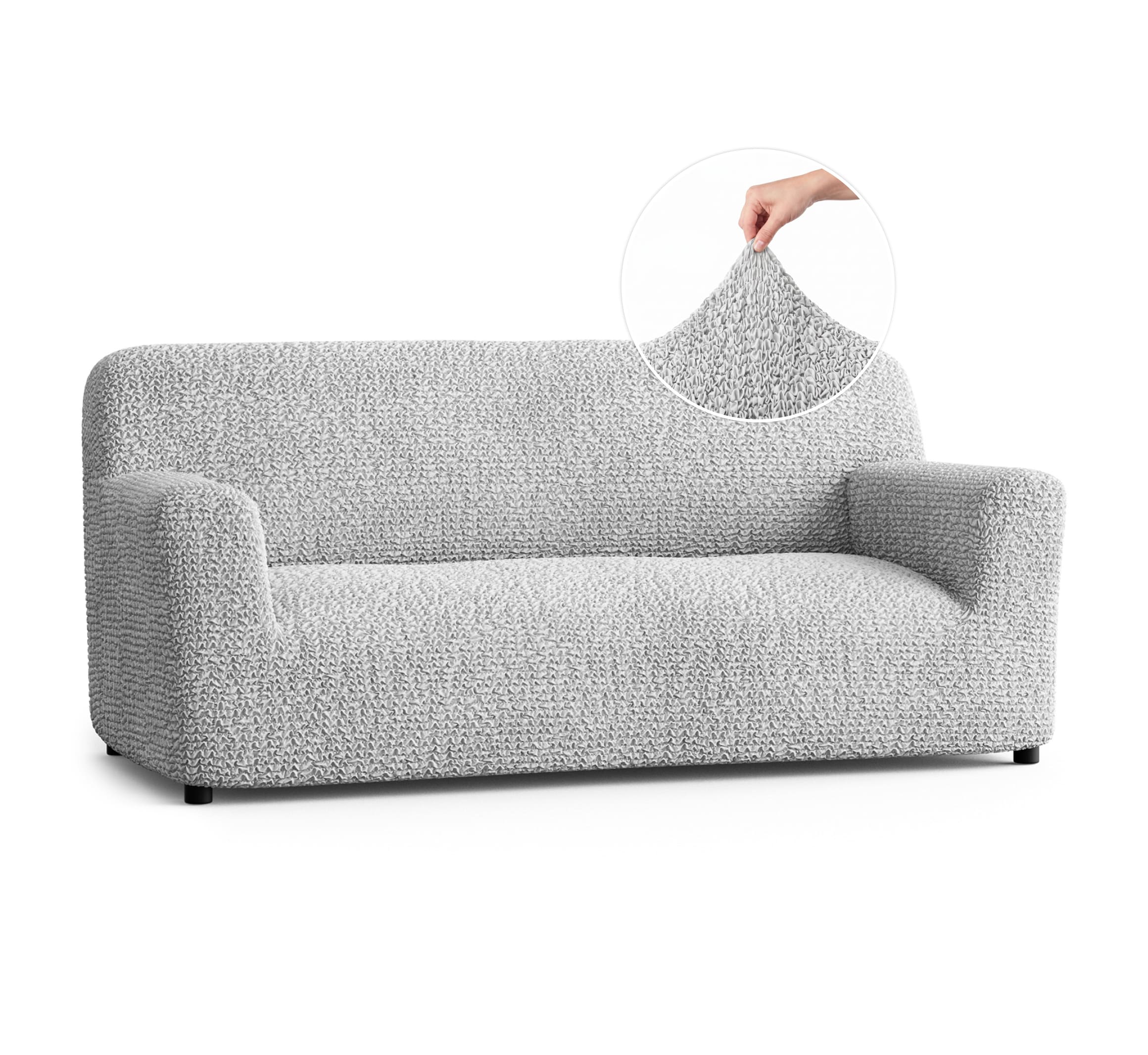 Sofa 3 Seater Slipcover, Comfort Collection – Light Grey, color swatch | Light Grey