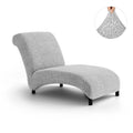 Light Grey Armless Chaise Lounge Slipcover, Microfibra Collection