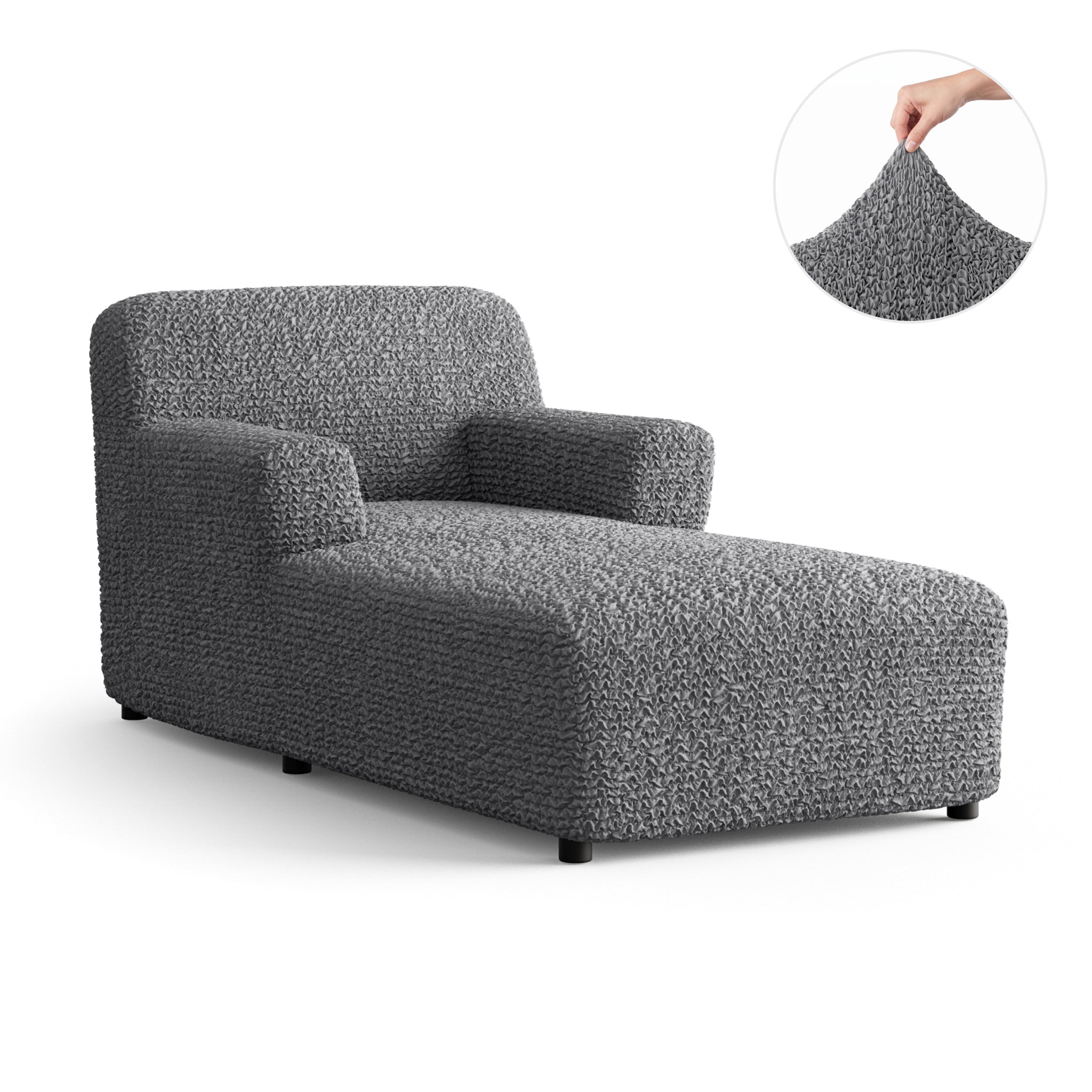 Chaise Lounge Slipcover, Comfort Collection – Dark Grey, color swatch | Dark Grey