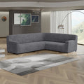 Dark Grey Corner Sofa Slipcover, Microfibra Collection