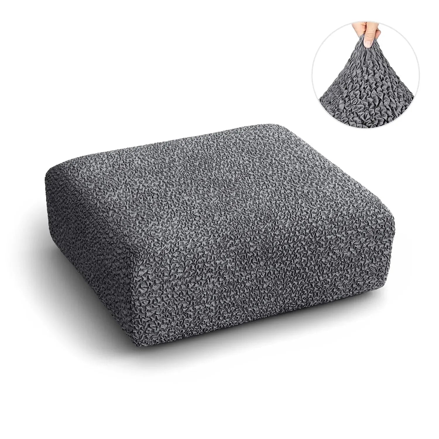 Dark Grey Seat Cushion Cover, Microfibra Collection