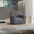 Dark Grey Armchair Slipcover, Microfibra Collection