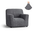 Dark Grey Armchair Slipcover, Microfibra Collection