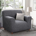 Dark Grey Armchair Slipcover, Microfibra Collection