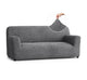 Sofa 3 Seater Slipcover, Comfort Collection – Dark Grey, color swatch | Dark Grey