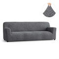 Dark Grey Sofa 4 Seater Slipcover, Microfibra Collection