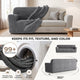 Sofa 4 Seater Slipcover, Comfort Collection – Dark Grey, color swatch | Dark Grey