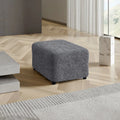 Dark Grey Ottoman Slipcover (Medium), Microfibra Collection