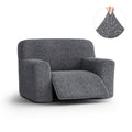 Dark Grey Large Reclining Armchair Slipcover, Microfibra Collection