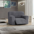 Dark Grey Large Reclining Armchair Slipcover, Microfibra Collection