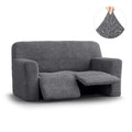 Dark Grey 2 Seater Recliner Slipcover, Microfibra Collection