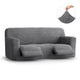 3 Seater Recliner Slipcover, Comfort Collection – Dark Grey, front view | Dark Grey