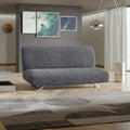 Dark Grey Futon Slipcover, Microfibra Collection