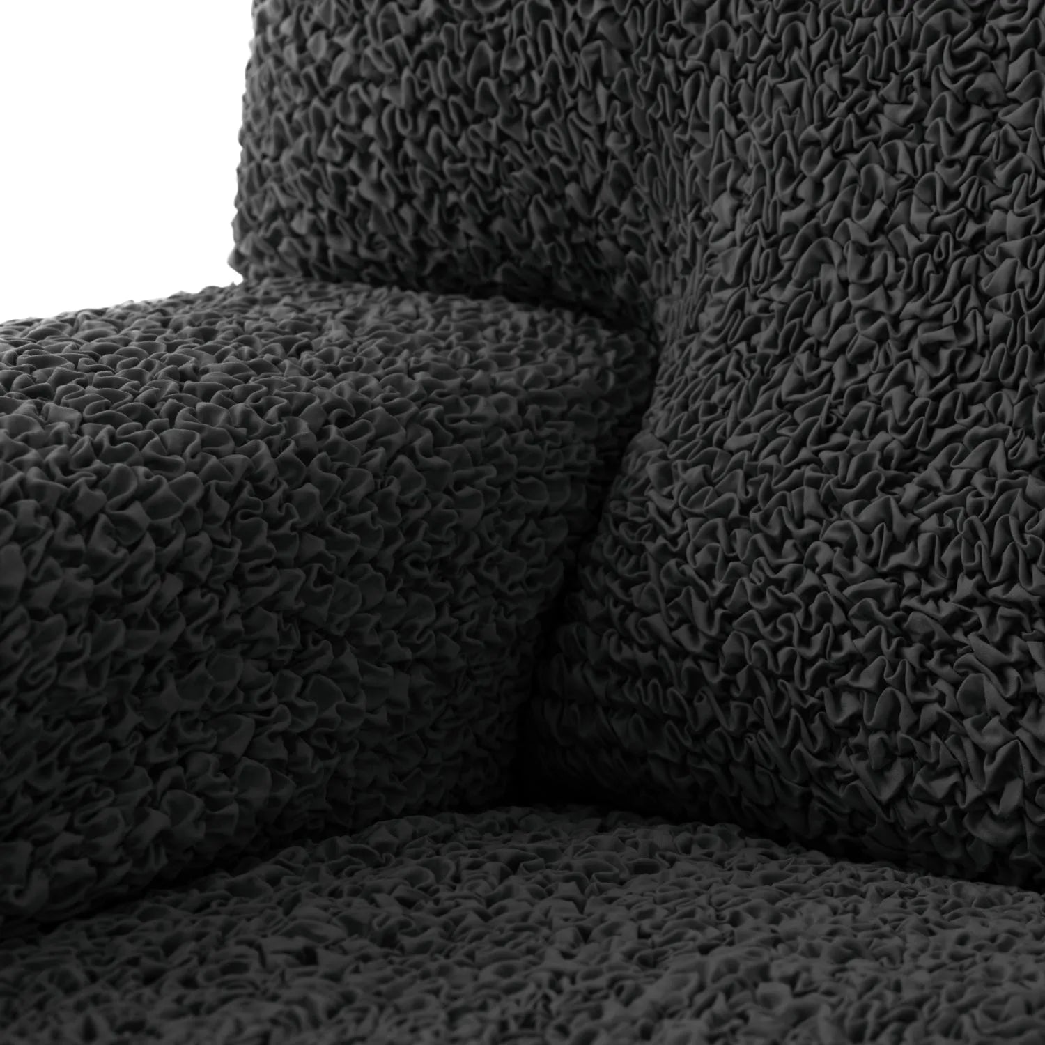 Black Armchair Slipcover, Microfibra Collection