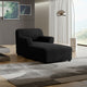 Chaise Lounge Slipcover, Comfort Collection – Black, detail view | Black