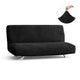 Futon Slipcover, Comfort Collection – Black, front view | Black