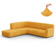Fullback Support Sectional Sofa Slipcover (Left Chaise), Comfort Collection – Mango, product view | Mango